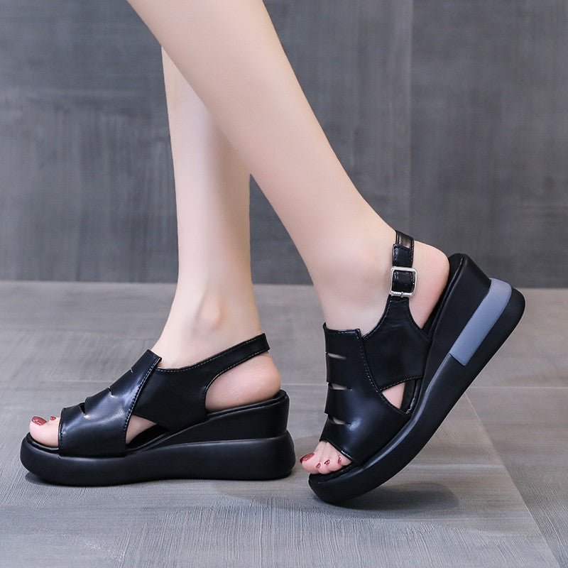 🔥【35-42】Retro Soft Sole Slope Heel Sandale
