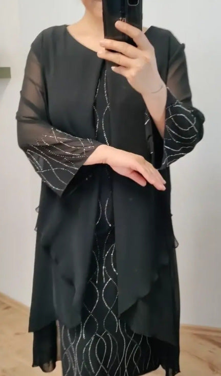 【S-5XL】🌷🔥2024 noua rochie din sifon la moda