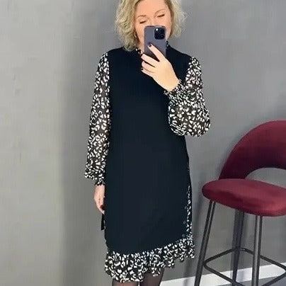 🥰【S-3XL】Noua rochie florala la moda de iarna, confortabila si calda