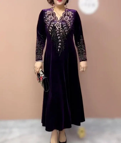 🥰【L-5XL】2024 rochie noua din catifea din dantela