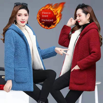 【M-4XL】Noua jachetă cu glugă caldă la modă pentru iarnă